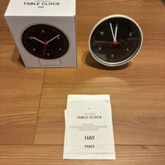 正規 HAY Jasper Morrison TABLE CLOCK 置き時計 - メルカリ