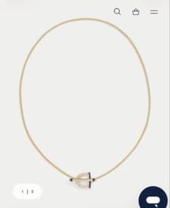 ラルフローレン Lauren ゴールドプレーテッド スティラップ ネックレスのサムネイル