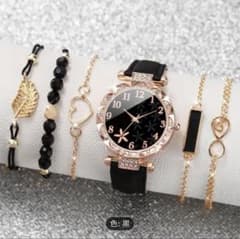 女性用時計カジュアルフラワークォーツ6点セットのサムネイル