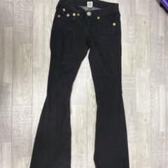 TRUE RELIGION ブーツカットデニム 黒26インチフレア Y2k - メルカリ