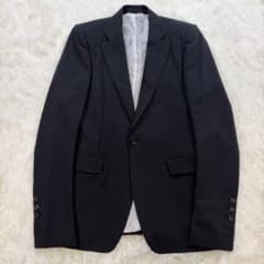 【美品】リックオウエンス コットンモヘア テーラードジャケット イタリア製 黒M 美品】リックオウエンス コットンモヘア テーラードジャケット