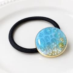 海塗り ヘアゴム 星の砂 レジン - メルカリ