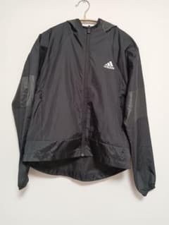adidas フード付きウィンドブレーカー ブラック★Mサイズ★ブラックのサムネイル