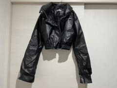 ブラック ジャケット 長袖 冬 黒 かっこいい V系 ギャルのサムネイル
