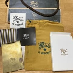 IL BISONTE 真鍮製 ミラー 手鏡　ノベルティのサムネイル