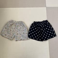 花柄・ドット柄ショートパンツ2枚セットのサムネイル