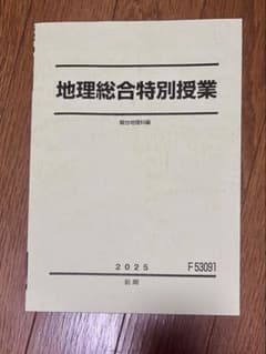 【書込みなし】駿台 地理総合特別授業 駿台地理科編 2025 前期のサムネイル