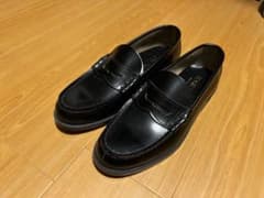 HARUTA ブラック ローファー　906 EEE 27 革靴　本革　学生のサムネイル