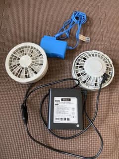 空調服用ファンセット ACアダプター付きのサムネイル