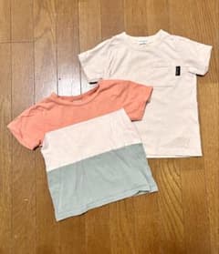 ボーダー柄　ポケット　Tシャツ　2枚セット　100〜110サイズのサムネイル