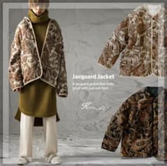⧉⧉antiqua⧉⧉ ペイズリー柄 ジャガードジャケット - メルカリ