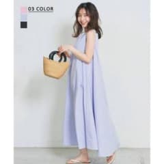 ベースメントオンライン　レースアップ　Aライン　ワンピース　新品未使用　ロングのサムネイル