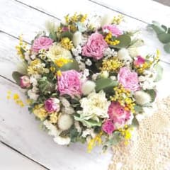 リース 春色リース♡ ドライフラワーのサムネイル