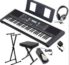 Yamaha PSR-E373 61鍵キーボード(ペダル、スタンド、イス付き) - メルカリ