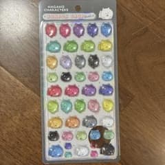 ナガノキャラクターズ ボンボンドロップシール　カラーなくまのサムネイル