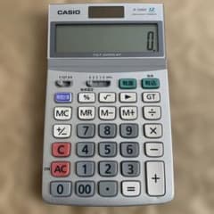 CASIO JF-120GT 電卓 12桁 シルバー　カシオ　本格電卓　簿記