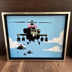 バンクシー☆ Banksy☆ Helicopters☆ヘリコプター☆絵画☆モダン