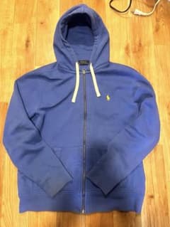 POLO RALPH LAUREN ジップパーカー ブルー　Lのサムネイル