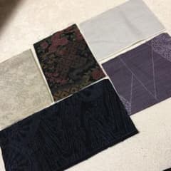 大島紬　紬　着物　はぎれセットのサムネイル