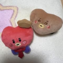 BT21 FamilyMart Exclusive Original Plush Badge TATA 2-Type Complete Set