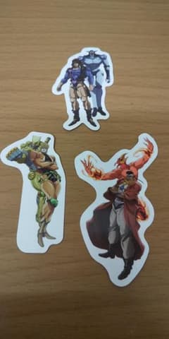 スシロージョジョコラボ3枚　ピック　ディオ　アヴドゥル　ヴァニラ・アイス