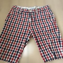 nano universe チェック柄ショートパンツ Sのサムネイル