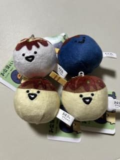 문구와 함께 타코야키 마스코트 키 체인