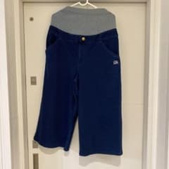 マタニティ　ワイドパンツ　Lee 紺　ネイビーのサムネイル