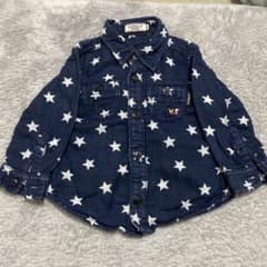⭐️値下げ⭐️ ミキハウス　長袖シャツ80のサムネイル