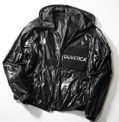 DUVETICA デュベティカ ブラック ロゴ オーバーナイロンジャケット 44 