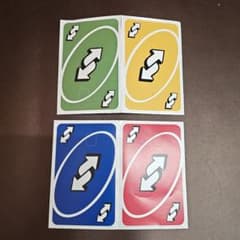 クレジットカードスキン　シール　UNO ウノ　4枚セットのサムネイル