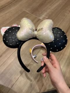 ディズニーリゾート　ディズニーカチューシャ　ミニー　キルティング　パールのサムネイル