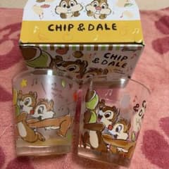 Disney Chip & Dale Glass Cup 2 Set