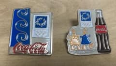 Coca-Cola アテネ2004 オリンピック ピンバッジ 2個セット - メルカリ