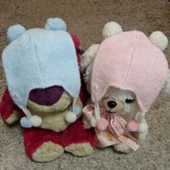 双子ちゃんに★ミキハウス  ベビー帽子のサムネイル