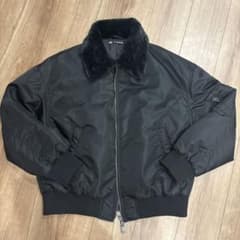 ア*ノ様 ZARA ボア襟 MA-1 ブルゾン ブラック XLのサムネイル
