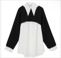 ココディール　COCO DEAL オープンスリーブショートニット×シャツのサムネイル