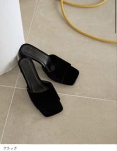 新品・未使用】anuke Squaretoe Velour Mule - メルカリ