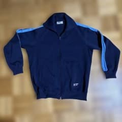 70s ONITSUKA ヴィンテージトラックジャケット L ネイビー ジャージのサムネイル