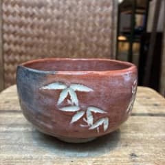 茶道具 茶碗 赤楽茶碗 佐々木松楽 共箱無し 当て箱 傷無し - メルカリ
