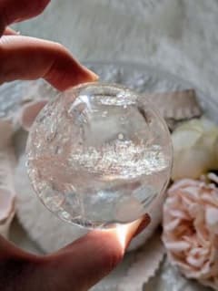 ♡ピンクアゼツライト（通称） ピンククリアクォーツ スフィア 堆積層