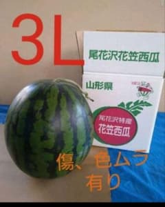 山形県産★尾花沢　 訳あり大玉スイカのサムネイル