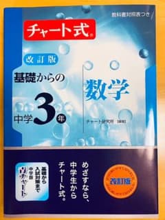チャート式基礎からの中学3年数学のサムネイル