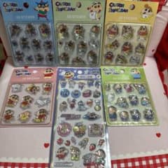 【シール】クレヨンしんちゃん 立体シール 5種セット ぷっくりシール【新品】のサムネイル