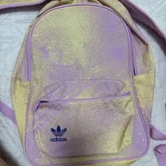 adidas スプレー塗装風リュック　ピンク　紫のサムネイル