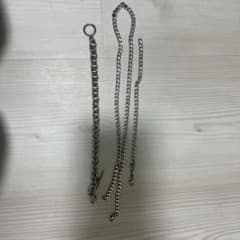 シルバーカラー チェーンネックレス ブレスレット セットのサムネイル