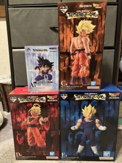이치 반 쿠지 드래곤 볼 THE CHRONICLE OF GOKU 4 개 세트