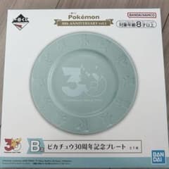 포켓몬 이치 반 쿠지 30th ANNIVERSARY B상 30주년 기념 플레이트