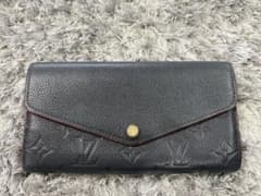 LOUIS VUITTON モノグラム・アンプラント 長財布　ネイビーのサムネイル