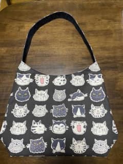 ハンドメイド　猫柄ショルダーバッグ※商品説明を必ずお読み下さいのサムネイル